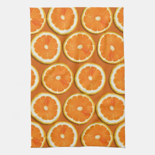 Lemon Slices Pattern Towel (Vertical)