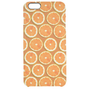 Lemon Slices Pattern Clear iPhone 6 Plus Case