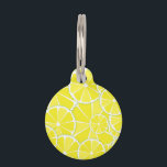Lemon slices pet tag<br><div class="desc">Lemon slices pattern. A fresh looking citrus design.</div>