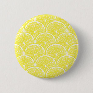 Lemon slices pinback button