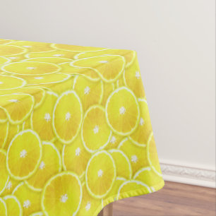 Lemon slices tablecloth