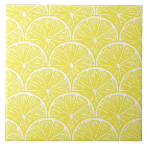 Lemon slices tile