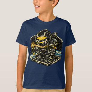 Lemon Solar Shinobi — Vintage Space Ninja T-Shirt