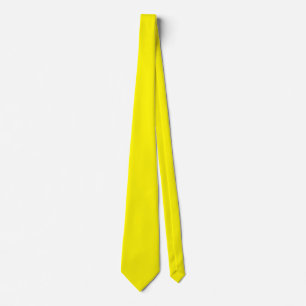 lemon solid color tie