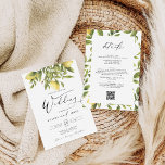 Lemon Sorrento Amalfi Coast Calligraphy Wedding Invitation<br><div class="desc">This design measures 5 x 7 inches/ 12.7 x 17.8 cm and is perfect for wedding invitations. Add a matching rsvp to complete your look. Evoke the sunny splendor of an Amalfi Coast wedding with the Yellow Lemon Mediterranean Wedding collection! Infused with the zest of summer citrus, the invitations, signs,...</div>