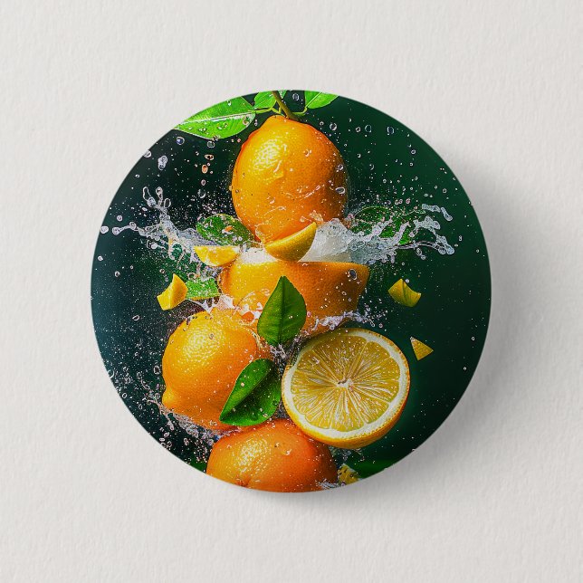 Lemon Splash Button (Front)