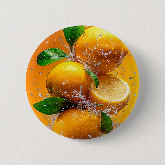 Lemon Splash Button (Front)