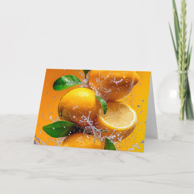 Lemon Splash Note Card (Front)