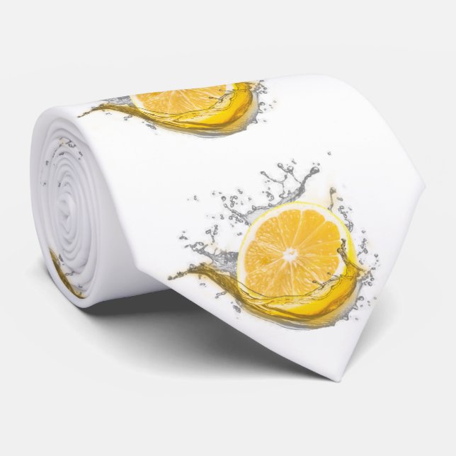 Lemon Splash Tie (Rolled)