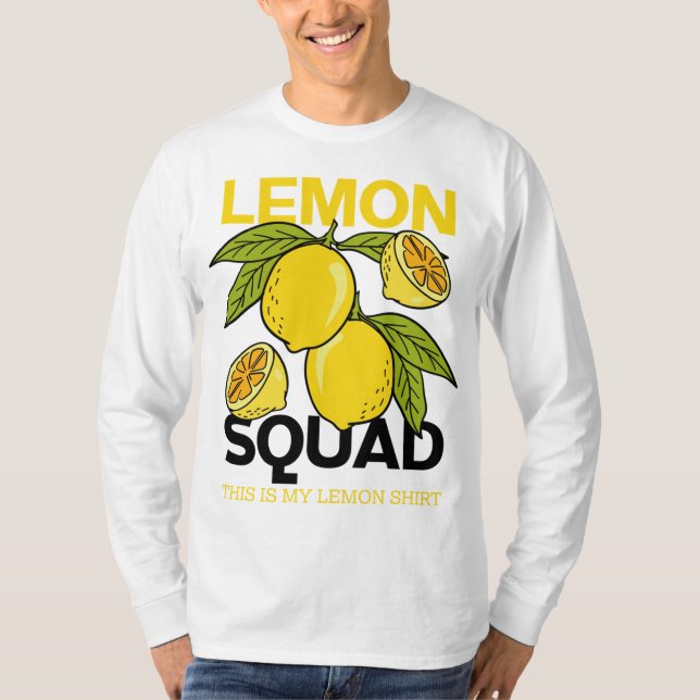 Lemon Squad Funny Lemonade Summer Citrus Fruit T-Shirt (Front)