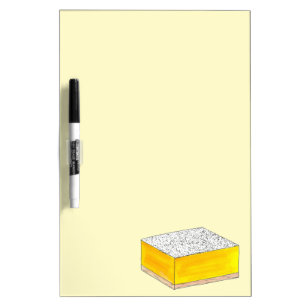 Lemon Square Bar Pastry Dessert Bake Sale Bakery Dry Erase Board