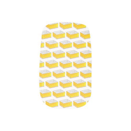 Lemon Square Bar Pastry Dessert Bake Sale Bakery Minx Nail Wraps