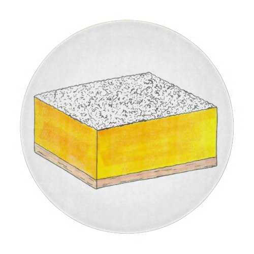 Lemon Square Bar Pastry Dessert Bake Sale Yellow Cutting Board