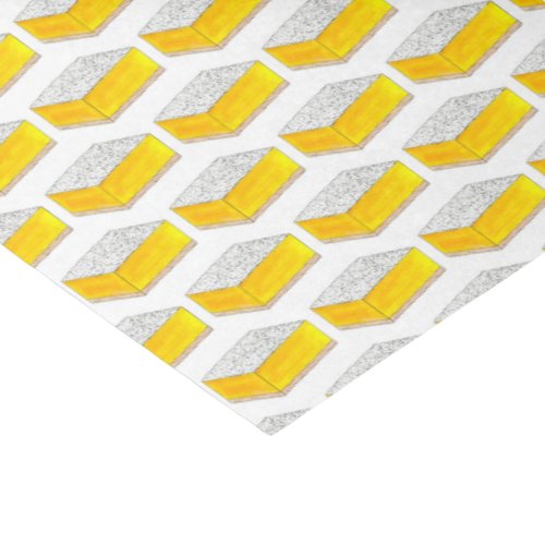 Lemon Square Bar Pastry Dessert Bake Sale Yellow Tissue Paper