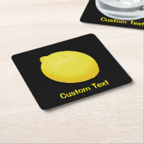 Lemon Square Paper Coaster