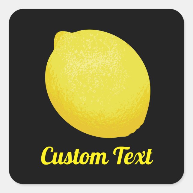 Lemon Square Sticker (Front)