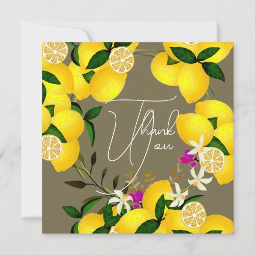 Lemon Squeeze Anniversary  Thank You Card