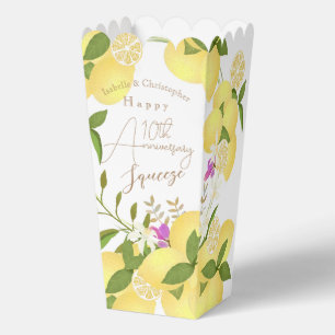 Lemon Squeeze Anniversary Thank You Favor Boxes