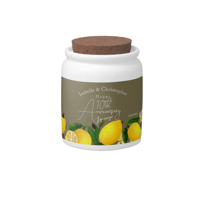 Lemon Squeeze  Candy Jar (Front)