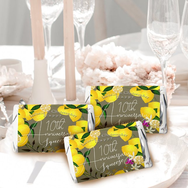 Lemon Squeeze Hershey's Miniatures (10th Anniversary Wedding 
Hershey's Miniatures Candy)