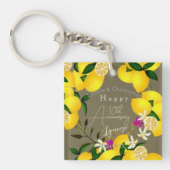 Lemon Squeeze  Keychain (Front)