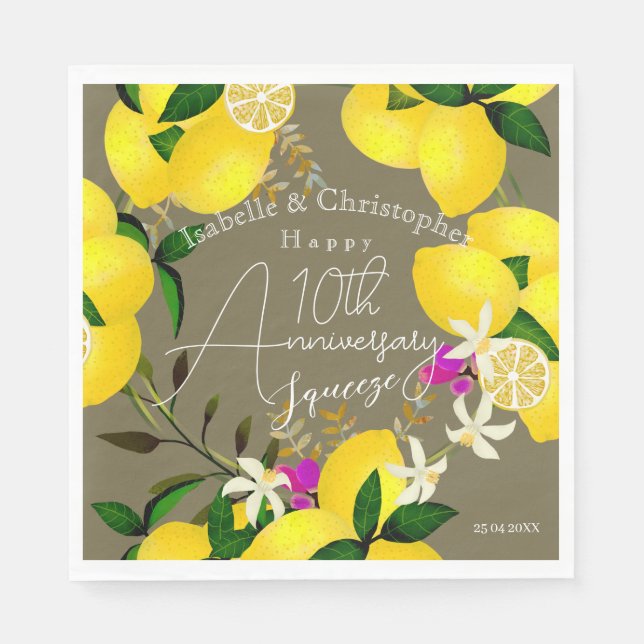 Lemon Squeeze Napkins (Front)