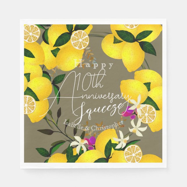 Lemon Squeeze  Napkins (Front)