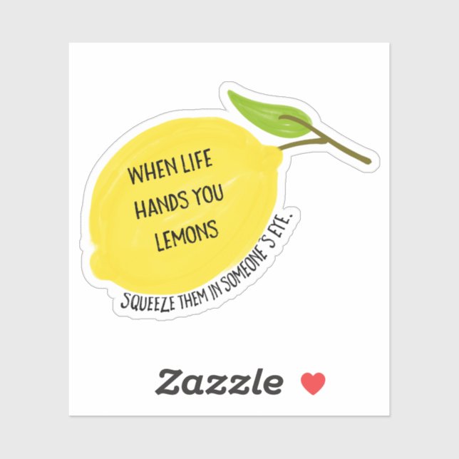Lemon Squeeze Sticker (Sheet)