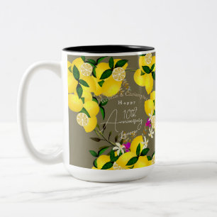 Lemon Squeeze Two-Tone Coffee Mug