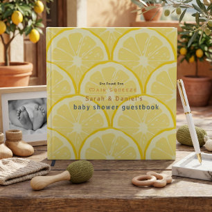 Lemon Squeeze Viral Elegant Claasic Baby Shower Guest Book