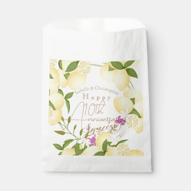 Lemon Squeeze White  Favor Bag (Front)