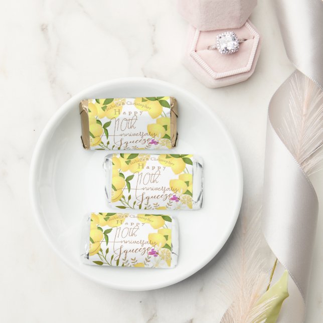 Lemon Squeeze White Hershey's Miniatures (Wedding)