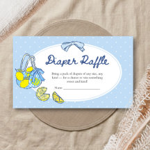 Lemon Squeeze You Baby Shower Diaper Raffle