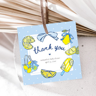 Lemon Squeeze You Baby Shower Favor Tags