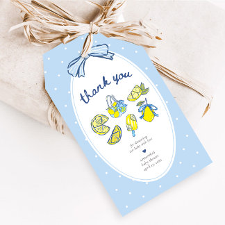 Lemon Squeeze You Baby Shower Favor Tags