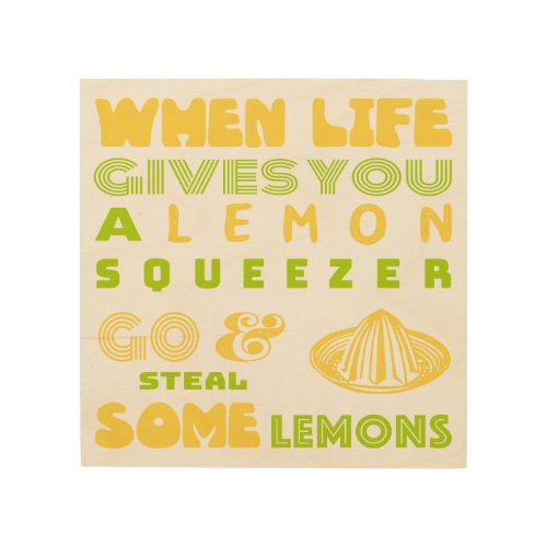 Lemon Squeezer Wood Wall Art