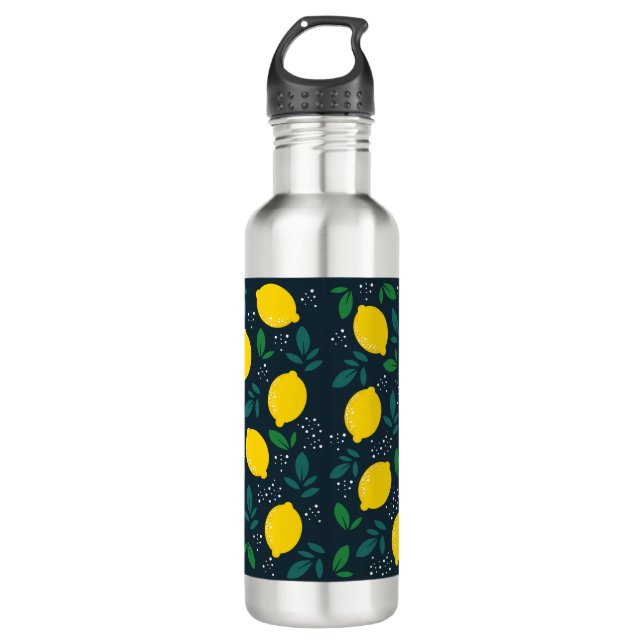 Lemon Stainless Steel Water Bottle (Front)