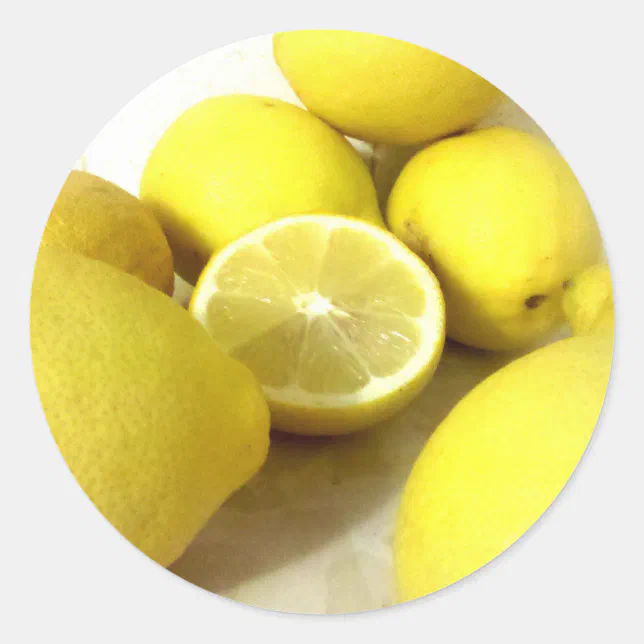 Lemon stickers Zazzle