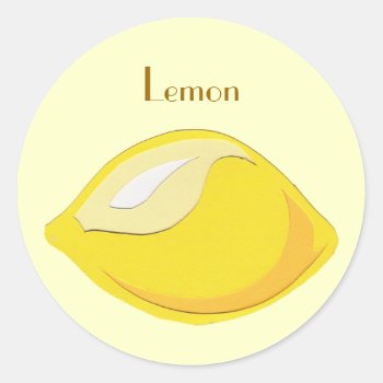 Lemon Stickers by Customizables at Zazzle