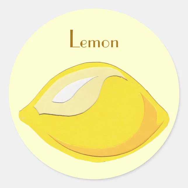 Lemon Stickers Zazzle