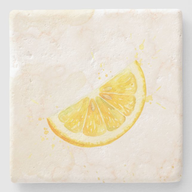 Lemon Stone Coaster (Front)
