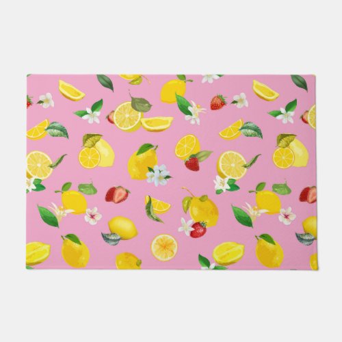 Lemon  Strawberry 1 Doormat
