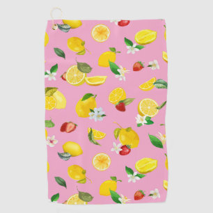 Lemon & Strawberry 1 Golf Towel