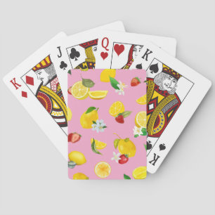 Lemon & Strawberry 1 Poker Cards