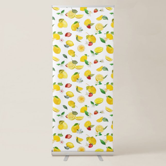 Lemon & Strawberry 2 Retractable Banner (Front)