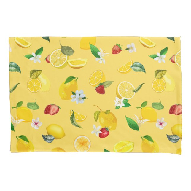 Lemon & Strawberry 3 Pillow Case (Front)