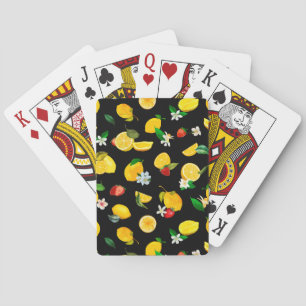 Lemon & Strawberry 5 Poker Cards