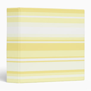 Lemon stripes 3 ring binder