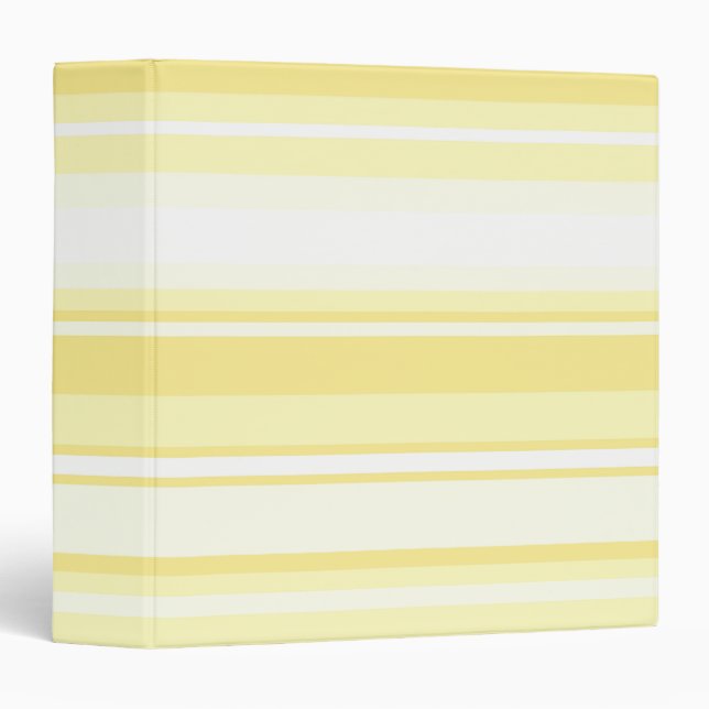Lemon stripes 3 ring binder (Front/Spine)