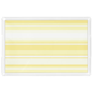 Lemon stripes acrylic tray